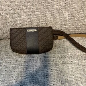 Michael Kors Black and Brown Belt Bag